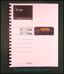 Icom IC-736/IC-738 Instruction Manual